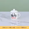 Taza de Cerámica con Tapa, Taza de Agua Retro, Taza Esmaltada de Imitación Nostálgica Creativa para Oficina, Tarro de Té