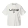 Yidao Vintage 2026 Verano Nuevo Retro Americano Insignia Desgastada Estampado Corte Hueco Holgado Casual Manga Corta Camiseta