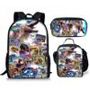 Atacado de fábrica Jurassic World 3 Jurassic World estudante mochila dos desenhos animados mochila estojo de lápis conjunto de três peças