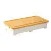Caja de Almacenamiento Plana Bnbs con Ruedas para Debajo de la Cama, Caja de Almacenamiento a Prueba de Polvo para Ropa y Colchas en Hogares y Dormitorios