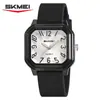 Reloj de Cuarzo Cuadrado Minimalista con Caja Transparente, Reloj para Estudiantes, Reloj de Cuarzo Luminoso Más Vendido Transfronterizo