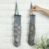 Bolsa de Armazenamento Suspensa Portátil Respirável Vazada para Gengibre e Alho, Bolsa de Armazenamento Doméstico, Saco de Rede Suspensa para Frutas e Vegetais na Cozinha