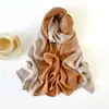 Lenço de Seda Liso Xale Proteção Solar de Verão Lenço de Cabeça Estendido Lenço de Algodão de Alta Qualidade Lenço Quadrado Lenço do Sudeste Asiático