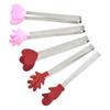 Fabricantes clip de silicona para niños clip corto de acero inoxidable antideslizante para hielo mini clip para alimentos clip para azúcar clip para alimentos para horno