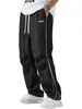Aliexpress Verano Ropa para Hombre Resistente al Desgaste Secado Rápido Rayados Pierna Recta Pantalones Deportivos Pantalones Casuales Transpirables Cordón Pantalones Casuales en Stock