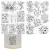 En Stock Patrón Floral Adhesivo para Coser Tela No Tejida Soluble en Agua Bordado DIY Papel para Bordar Estabilizador Se Disuelve en Agua Fría