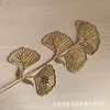 Eucalipto Pequeno Dourado Folha de Leque Dourada Balde de Ano Novo Garfo Único Cauda de Fênix Pequena Garfo Único