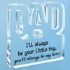 Nuevos Adornos Acrílicos Transparentes de Amazon para Papá, Regalo de Cumpleaños del Día del Padre, Bendiciones, Decoraciones de Escritorio