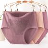 Ropa interior para madres de mediana edad y ancianas, de algodón para mujer, de cintura alta, antibacteriana, transpirable, de talla grande, pantalones cortos de algodón para la cabeza