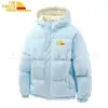 Chaqueta de Algodón con Capucha Casual de Moda para Parejas, Abrigo de Algodón Grueso Cálido Holgado Unisex