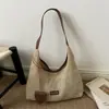 Bolso de paja de gran capacidad para mujer, nuevo estilo verano 2026 playa seaside vacaciones bolso de hombro casual, bolso tote tejido