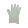 Luvas de Silicone Isolantes para Cozinha Assando Luvas Grossas de Algodão Únicas Antiderrapantes Resistentes a Altas Temperaturas Luvas Anti-Escaldamento para Micro-ondas