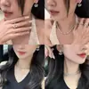 Pendientes de Aro de Cinta de Meteoro Completamente Diamantados para Mujer, Dulce Estilo Coreano, Diseño de Estrella de Lujo Ligero, Pendientes Únicos de Estilo Bosque Fresco, Aros de Oreja, Accesorios para Orejas