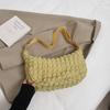 2025 Bolsa Pequena Fresca com Bolhas Feminina Macia Plissada de Axila Bolsa de Ombro da Moda para Menina Bolsa Simples Casual