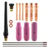 Pistola de soldadura por arco de argón serie WP17 18 26 Kit de consumibles para pistola de soldadura TIG Cuerpo de pinza Abrazadera de polo de tungsteno WT20