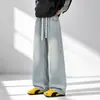 Jeans retro estilo Hong Kong japonés para hombre, holgados, de pierna recta ancha, pantalones tipo papá, pantalones largos de moda en Instagram, moda urbana