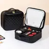 Bolsa de Maquillaje con Espejo LED, Bolsa de Maquillaje de Alta Gama, Bolsa Portátil de Gran Capacidad, Bolsa Portátil Multicapa de Alto Valor