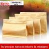Sacos de embalagem de alimentos selados de oito lados Sacos de papel Kraft autovedantes Sacos autoportantes Sacos selados de nozes e cereais grosseiros Fábrica de plástico Mingke