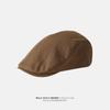 Gorra de vendedor de periódicos vintage de estilo británico para hombre, de color liso, combinable con todo, estilo japonés, sencilla, estilo antiguo, con visera, para amantes de la moda.