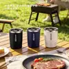 Taza de Agua de Acero Inoxidable 304 para Niños de Escuela Primaria con Tapa Guardería Bebé Doble Capa Anti-quemaduras Anti-caídas Taza de Leche