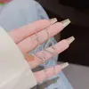 Pendientes de perla modernos y dulces, de lujo ligero con un toque de alta gama, pendientes de botón simples y exquisitos con pasadores de plata 925, pendientes de moda y con estilo para mujer