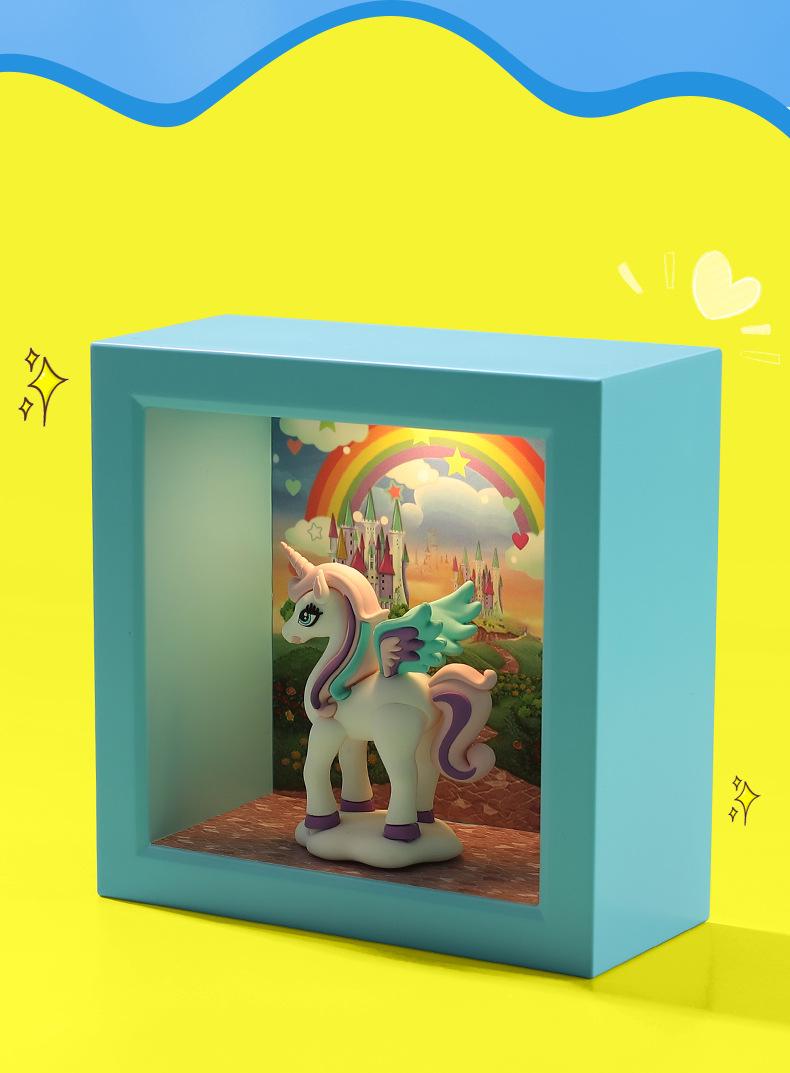 手办相框灯摆台小夜灯3d立体桌面卧室床头摆件柔光护