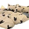 Ropa de cama y funda de edredón estilo retro Ins marrón floral para dormitorio Juego de cuatro piezas Cama de 1.8 Cama de estudiante Juego de tres piezas