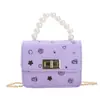 Nuevo Monedero Infantil 2026 Moda para Niñas Cerradura de Perla Bolso Cuadrado Pequeño Bolso Cruzado de Cadena de Hombro de Moda