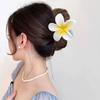 Diadema para el Cabello de Mujer Transfronteriza Europea y Americana de 8CM Color Caramelo Explosiones de Flores Bauhinia y Flor de Huevo Celebridad de Internet Playa Costa