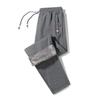 Pantalones deportivos de algodón puro nuevos de primavera y otoño para hombre, pantalones casuales, etiqueta de tres colores, cremallera, holgados, rectos, pantalones de chándal para hombre