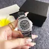 Reloj de Cuarzo Personalizado Clásico Sencillo de Negocios para Mujer Color Oro Rosa Dial Marrón Correa de Acero Diseño Elegante para el Lugar de Trabajo