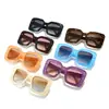 Gafas de sol con montura generosa de moda Gafas de sol con montura gruesa para hombre y mujer europeas y americanas Gafas de sol de moda personalizadas populares transfronterizas