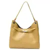 Bolso grande de mujer nuevo de principios de otoño Yuezhi 2026, bolso tote de retazos moderno con cremallera, bolso de hombro para mujer para viajar
