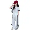 Conjunto Súper Elegante de Estilo Coreano para Niñas con un Toque de Alta Gama, Nuevo Hermoso Pantalón de Verano para Niños 2026, Ropa de Verano de Moda