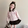 Chaqueta de lunares estilo coreano para niña, nueva moda primavera y otoño 2026, abrigo infantil para niñas pequeñas, ropa exterior elegante para niños
