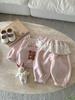 Conjunto para Bebê 2026 Outono Novo Estilo Infantil Desenho Animado Blusa Roupa Externa Roupa de Bebê Conjunto de Duas Peças Primavera e Outono Classe a