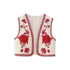 Fabricantes Mayoristas de Ropa para Mujer Transfronteriza Primavera 2026 Nueva Ropa para Mujer Estilo Europeo y Americano Chaleco Cardigan Bordado