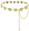 Ornamentos Transfronteiriços Europeus Americanos de Fábrica Moda Liga de Zinco Concha Esculpida Versátil Simples Esculpido Camada Única Corrente de Cintura Sexy Cinto