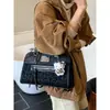 Mochila Feminina Popular Outono e Inverno 2025 Nova Mochila Versátil para o Dia a Dia Bolsa de Ombro Tote Multifuncional Estampa de Leopardo