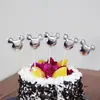 Birthday cake scene card insert love birthday cake five-pointed star PU flag decoration cake scene supplies