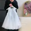 Vestido Nuevo Estilo Coreano para Niñas 2026, Vestido de Malla con Lentejuelas, Cuello y Sin Mangas, Vestido de Princesa para Niños