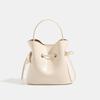 Bolsa Nova Estilo com Cordão Textura de Nicho Ombro Transversal Elegante Bolsa Saco Estilo Francês Retro Moda Bolsa Feminina