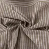 Camisa Rayada Casual Nueva Primavera 2025 para Mujeres Europeas y Americanas, Cuello en V, Holgada, Simple, Versátil, Manga Larga, Top de Tirantes