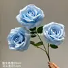 Rosa de coral artificial con corazón de espuma que no se deforma, flor artificial para sala de estar, sesiones de fotos y salón de bodas