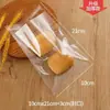 Bolsa de Embalaje para Pan Bolsa para Hornear Transparente Scone Comida Bolsa con Cierre Hermético Pequeña Galleta Pastel Tostada Sellado Bolsa Autoadhesiva