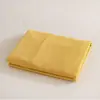 Lençóis de Algodão Lavado Ajustáveis Cama de Algodão Puro Xadrez de Cor Pura Algodão Puro Solteiro Cama de 1,5m Casal Cama de 1,8m Lençóis Ajustáveis Tingidos na Massa Entrega