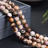 Suministro Directo de Fábrica Piedra Cebra Australiana Cuentas Sueltas Accesorios para Joyería Hilo de Mano DIY Cuentas Redondas Productos Semi-Terminados Listos para Usar Venta al por Mayor