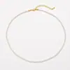 Collar de Perlas Redondas de Alta Calidad para Mujer, Clásico y Sencillo, Cadena Versátil para la Clavícula, Accesorio de Cuello de Moda y Elegante