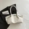 Bolsa feminina de grande capacidade com toque de luxo, versátil para o dia a dia, bolsa de ombro feminina com padrão trançado, bolsa de antebraço, bolsa tote vintage