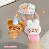 Pacote Duplo Magnético Divertido Original Boneca de Tecido Pijama Animal de Estimação Fofo Adesivo Pingente Pendurado Chaveiro Tendência Casal Melhor Amigo